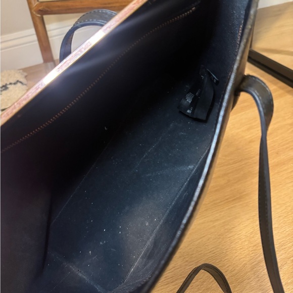 Ted Baker “Cosmic Bloom” Black Leather Tote - Picture 13 of 14